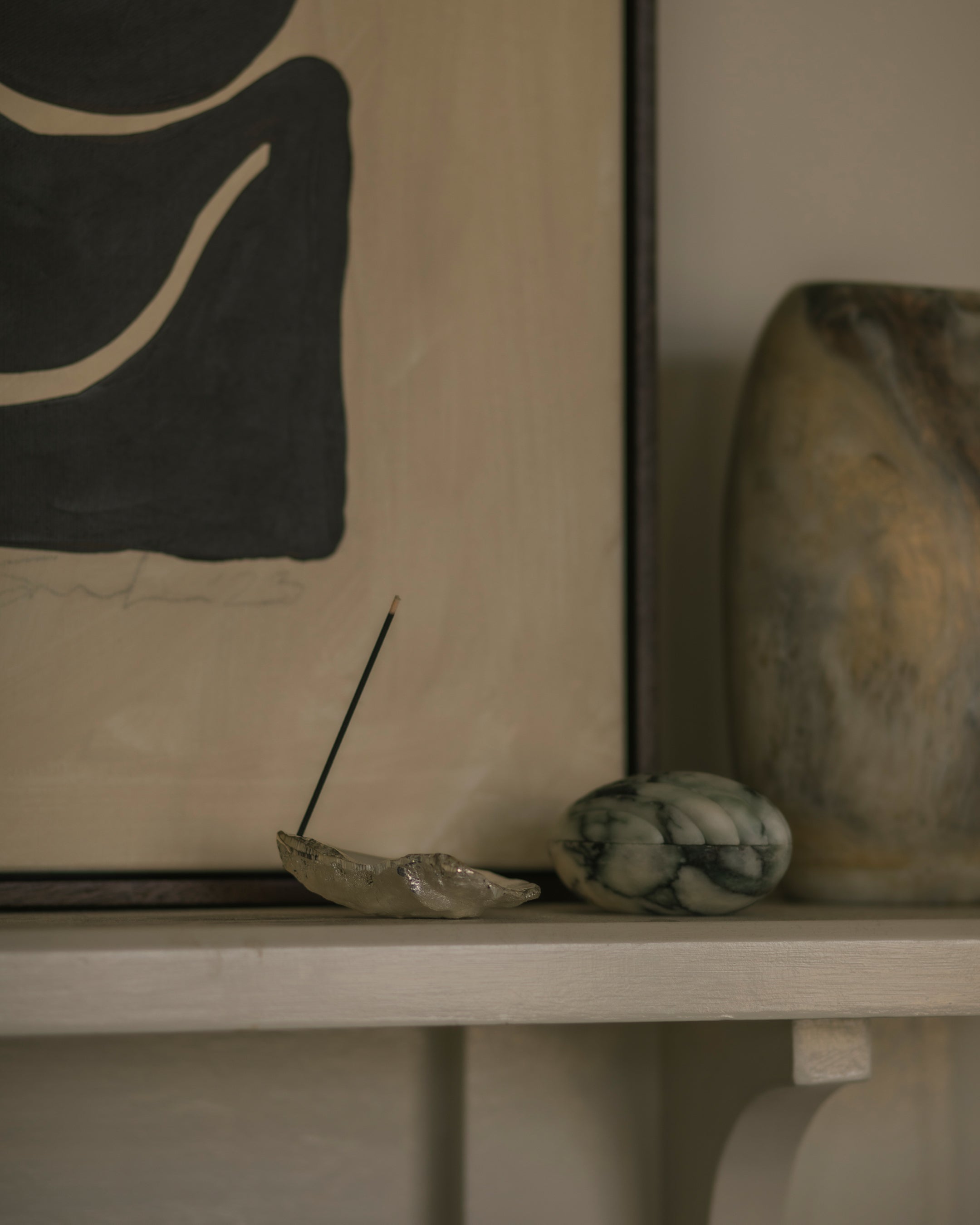 Oyster Incense Holder | Silver