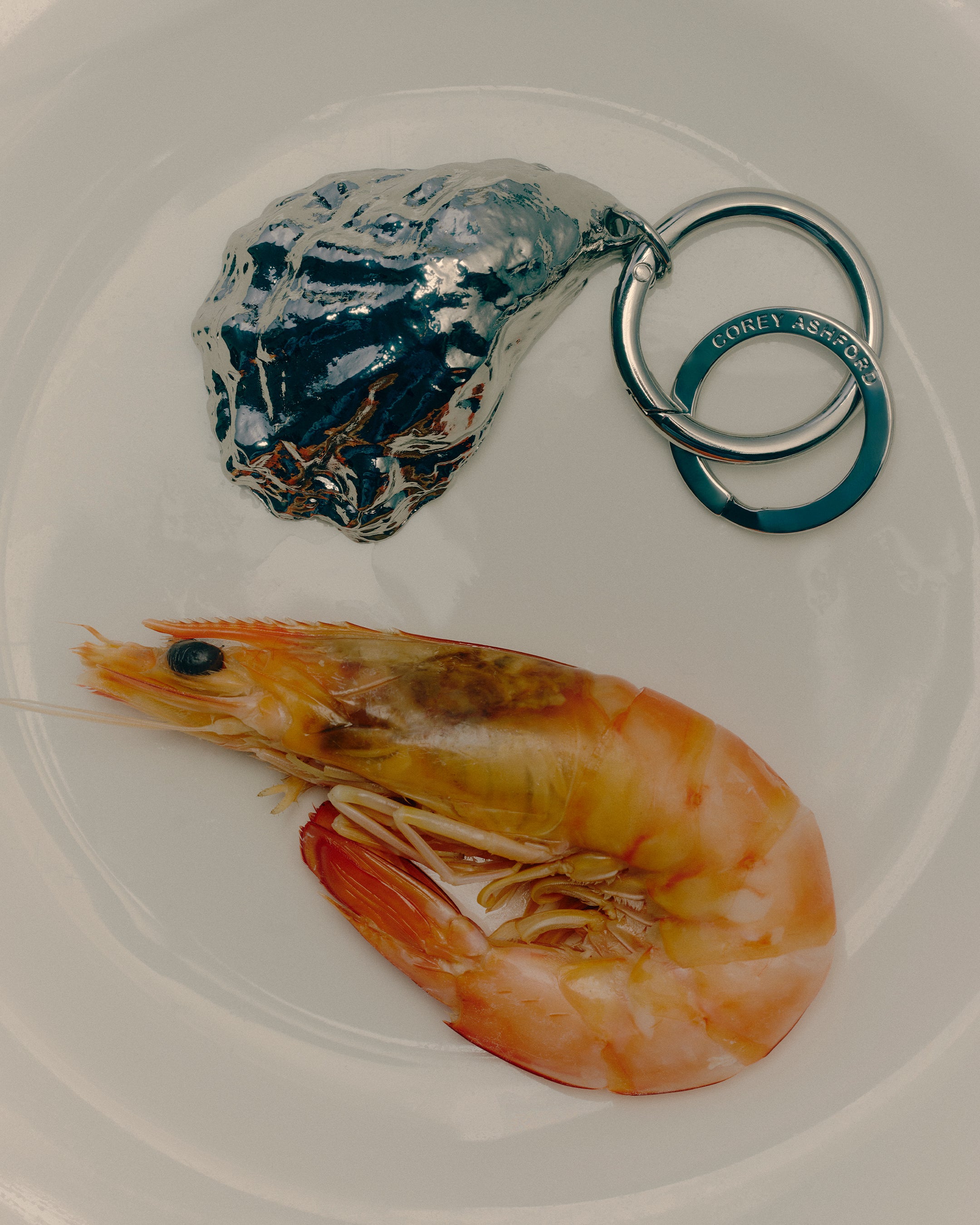 Oyster Keyring | Silver