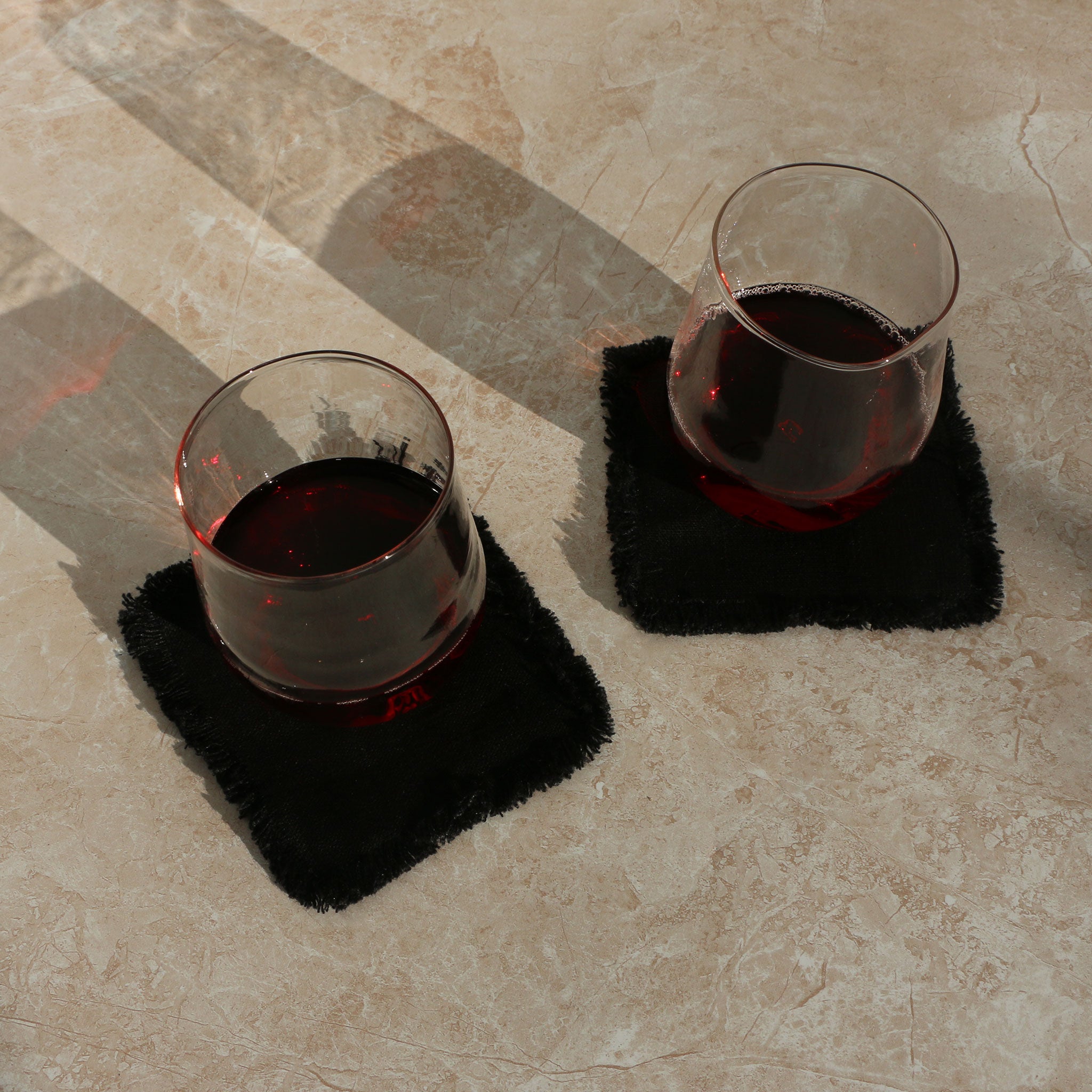 Frayed Linen Cocktail Napkin