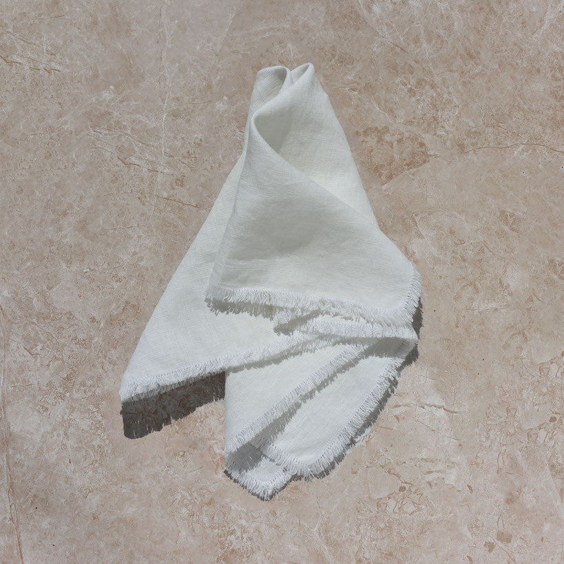 Frayed Linen Napkins | Set of 2