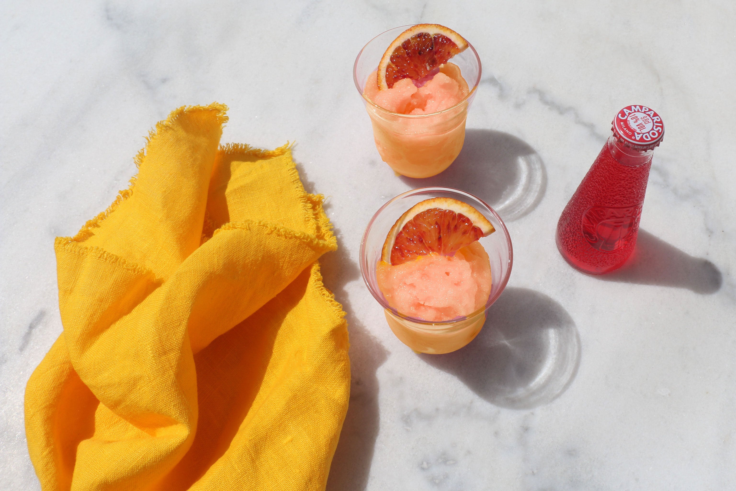 Bitter Honey: Campari & Blood Orange Granita Recipe