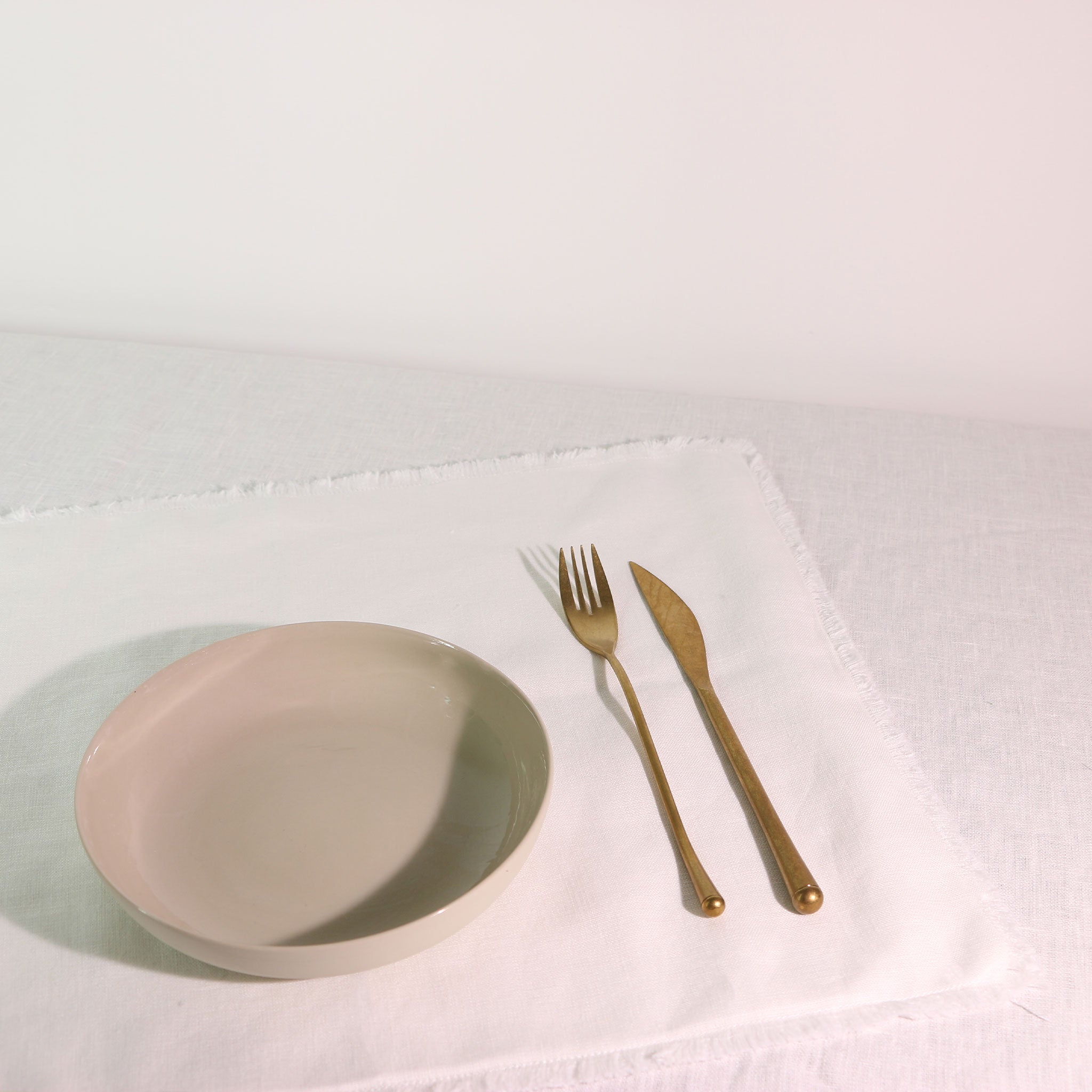 Frayed Linen Placemats | Pair