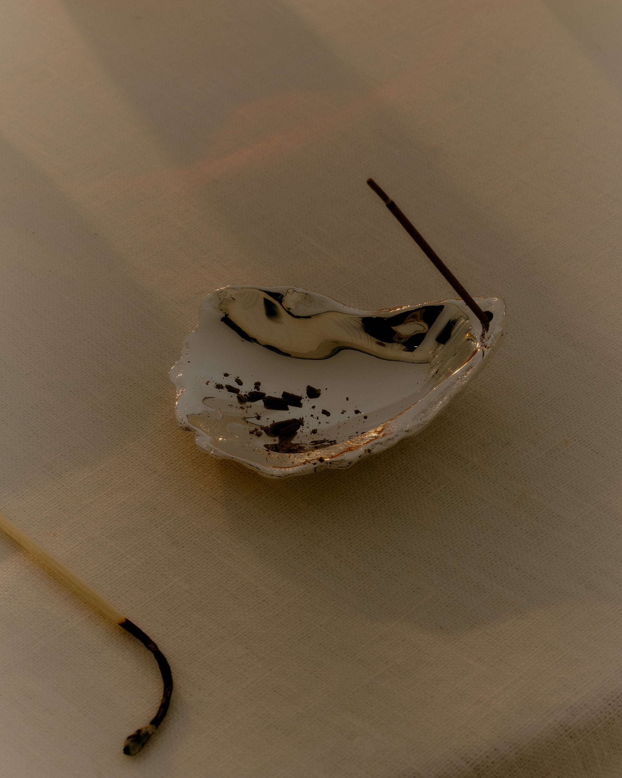 Oyster Incense Holder | Silver