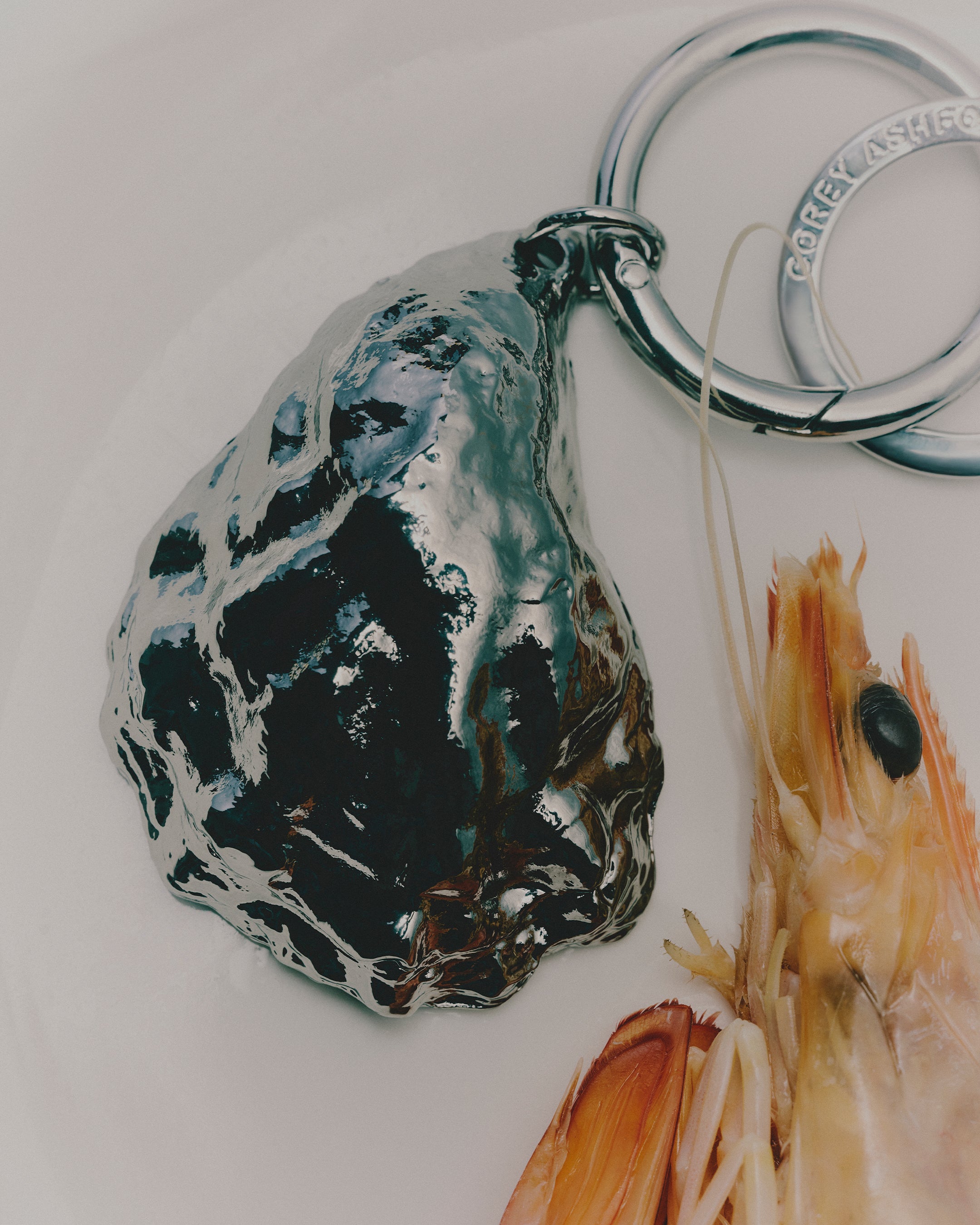 Oyster Keyring | Silver